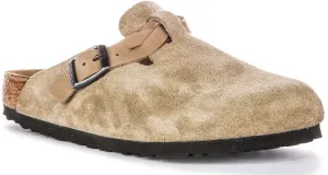 Birkenstock Boston Braided In Taupe | Regular Fit