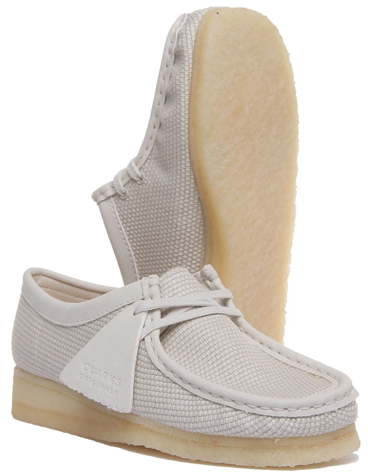 Clarks Originals Wallabee In Off White