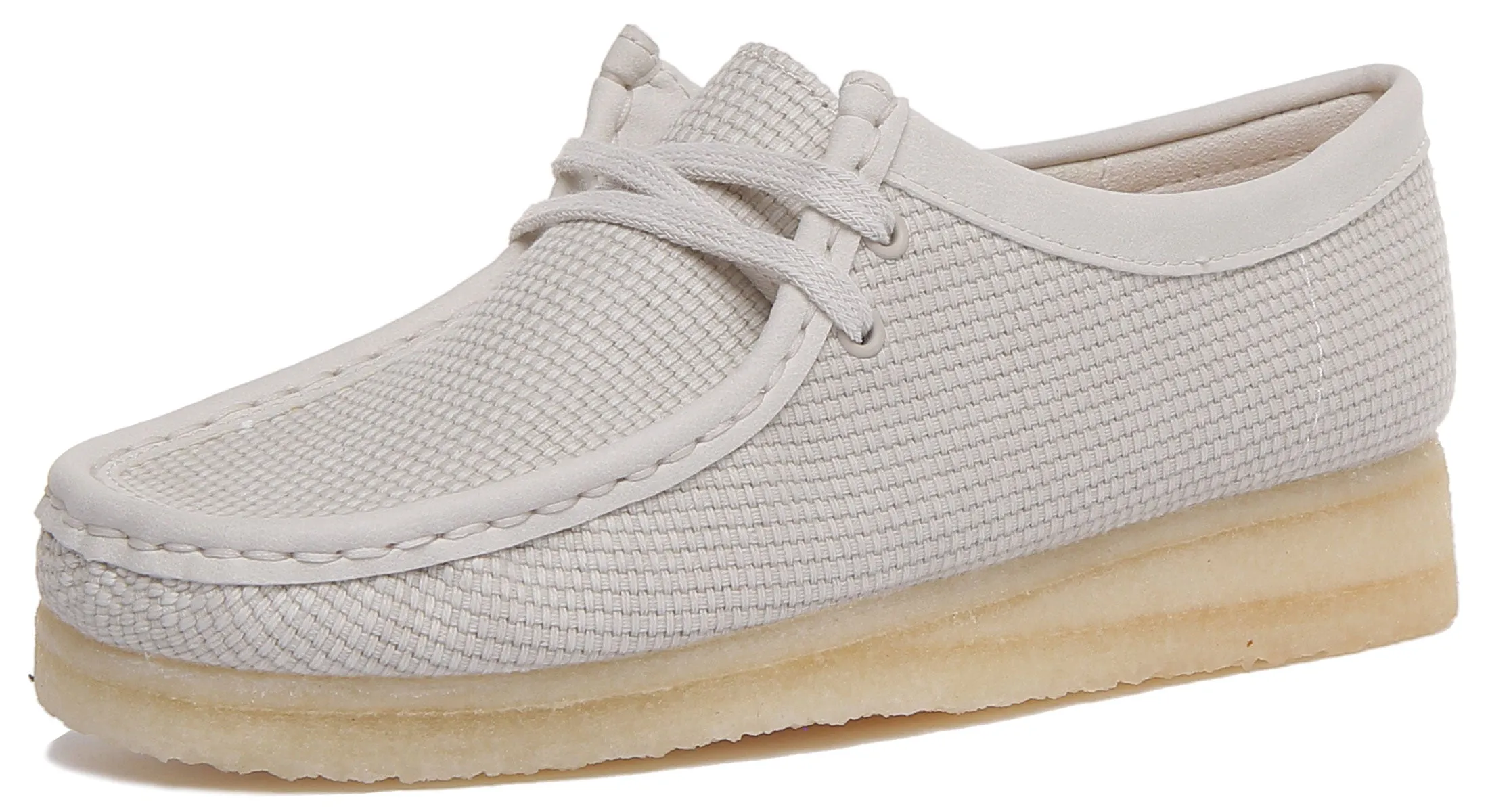 Clarks Originals Wallabee In Off White