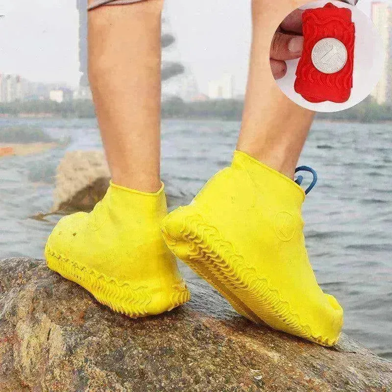 colorful Portable Silicone Waterproof Non-slip Shoe Cover