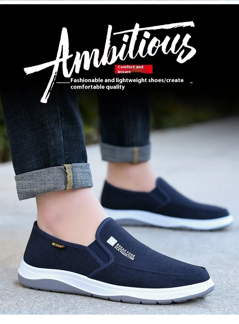 Denim Casual Shoes Slip-on Simple Slip-on Soft Bottom Work Shoes Board Shoes