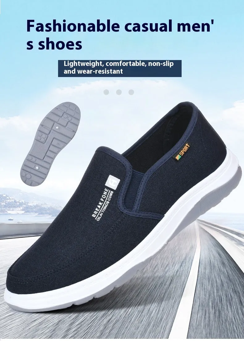 Denim Casual Shoes Slip-on Simple Slip-on Soft Bottom Work Shoes Board Shoes