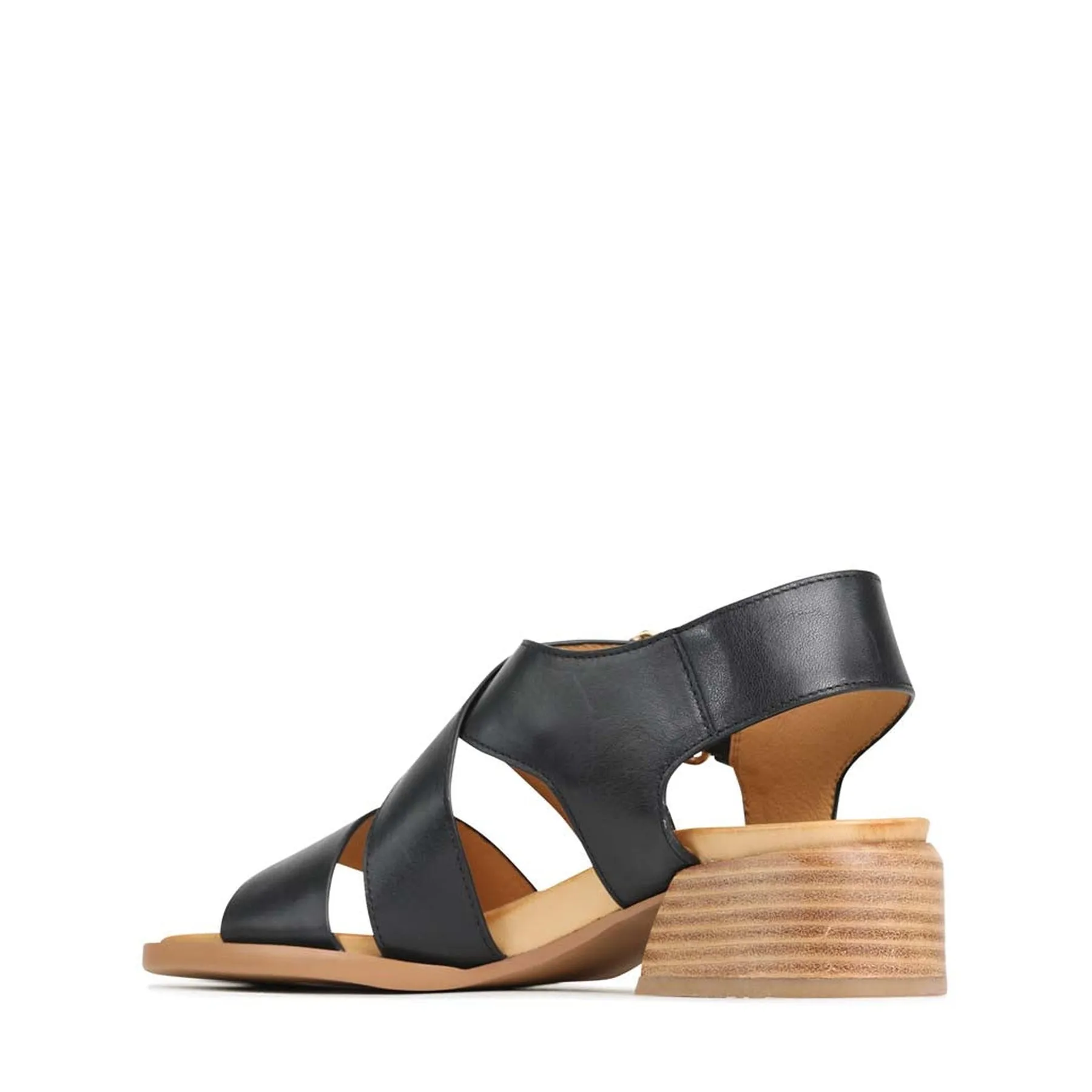 ELLI LEATHER ANKLE STRAP SANDALS