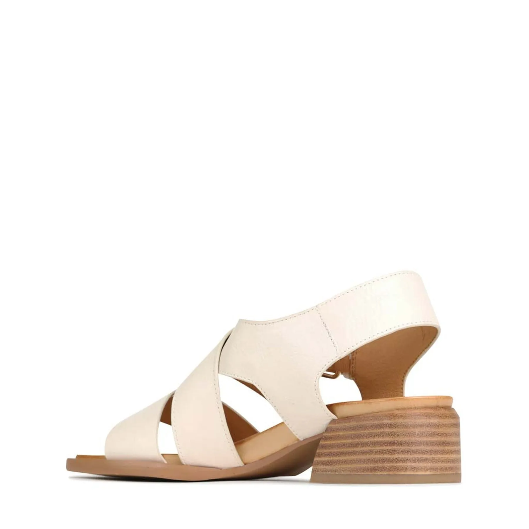 ELLI LEATHER ANKLE STRAP SANDALS