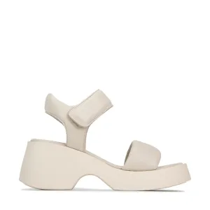 Florina Wedge Sandal in Beige