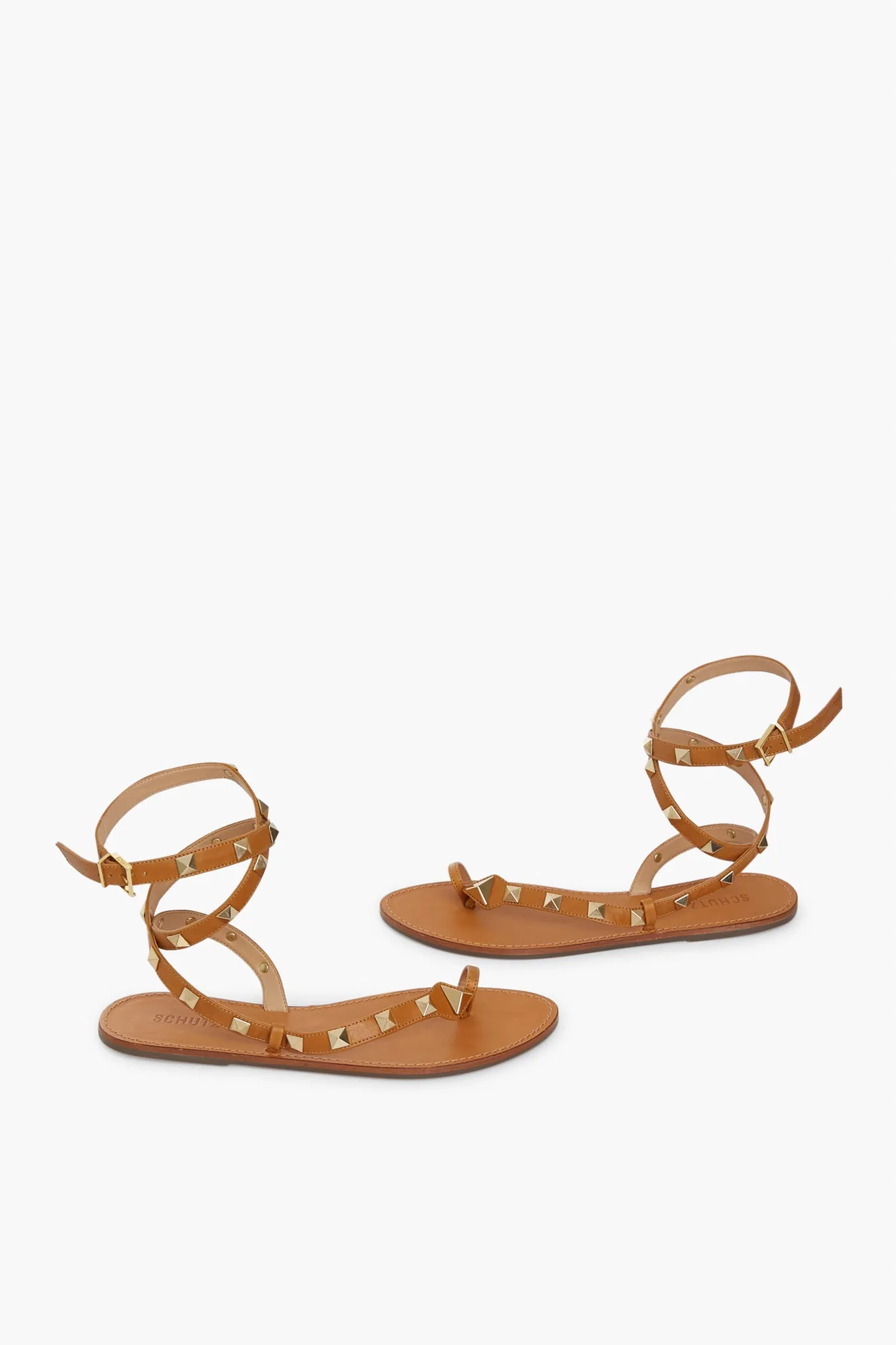 Golden Ochre Courtney Studs Sandals