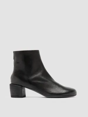 HADRY 001 - Black Leather Zipped Boots