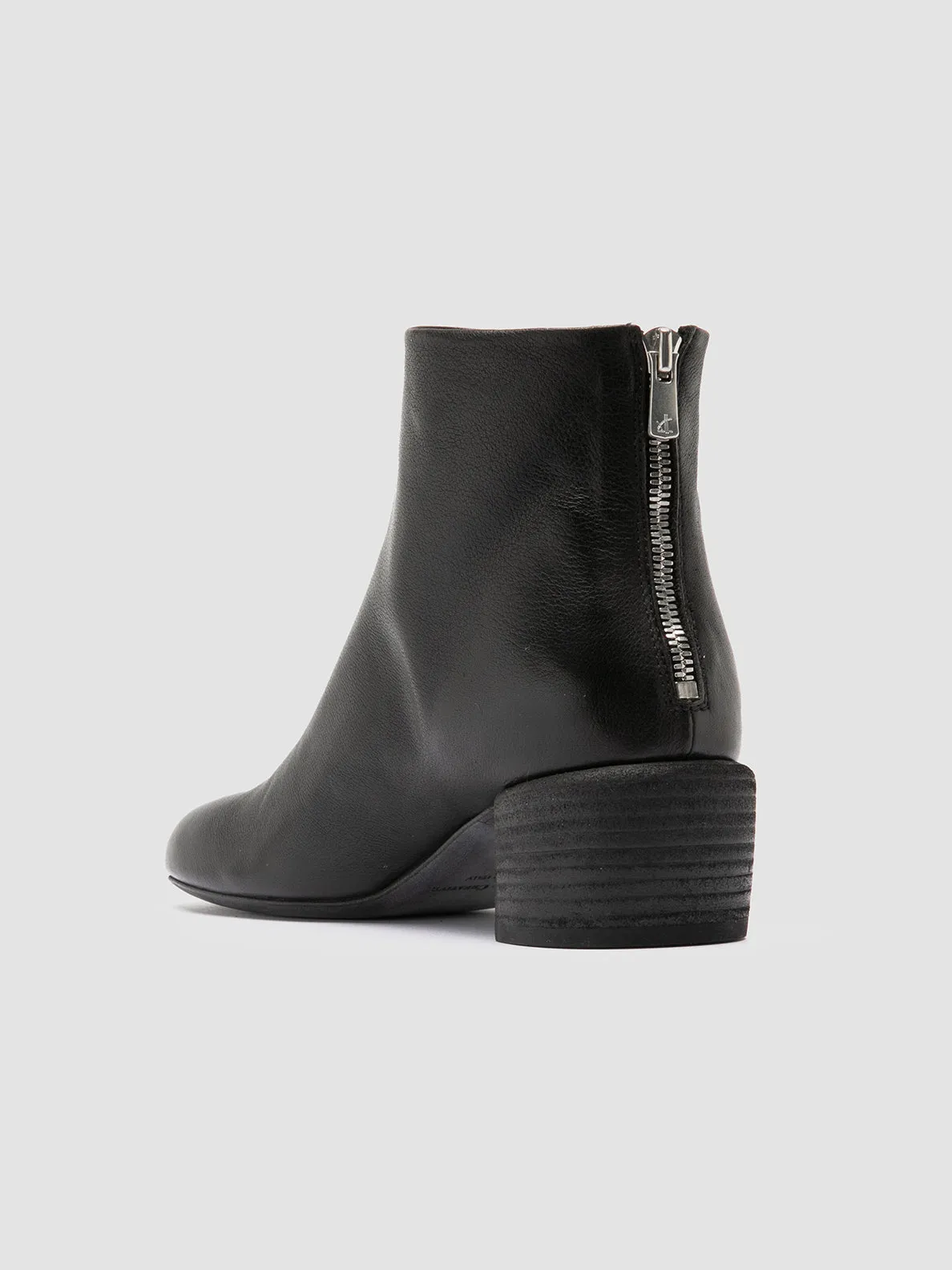 HADRY 001 - Black Leather Zipped Boots