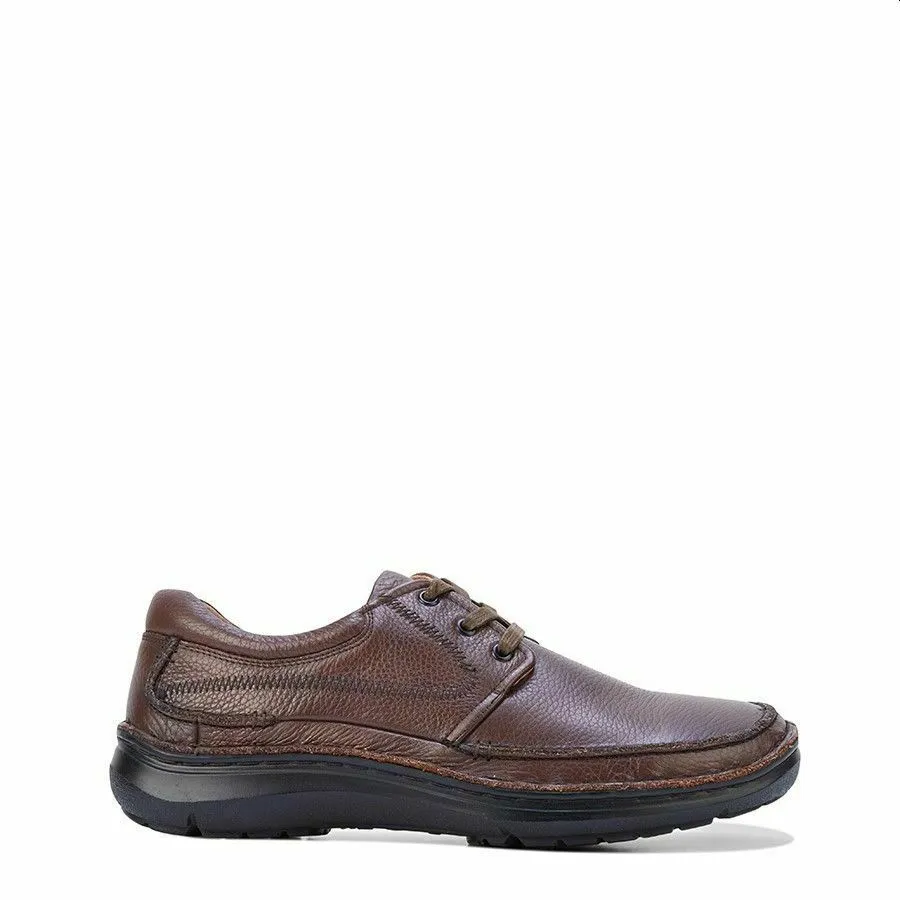 Hush Puppies Borrow Shoes Lace Up Brown Extra Wide Casual Dress Shoes