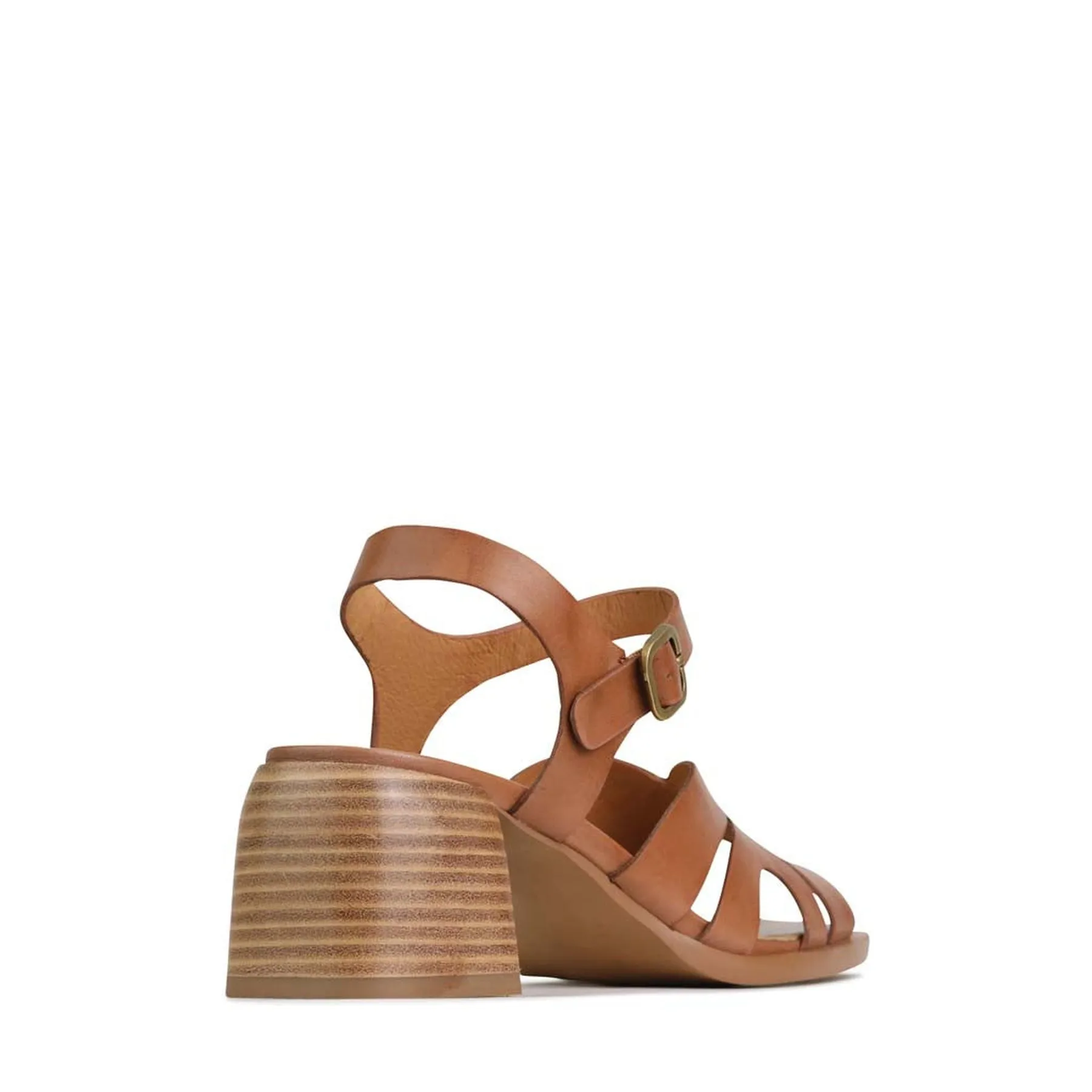 ISA LOW HEEL SANDALS LEATHER