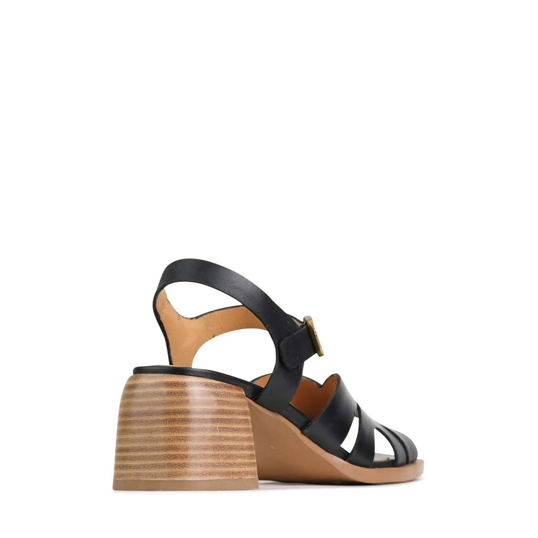 ISA LOW HEEL SANDALS LEATHER