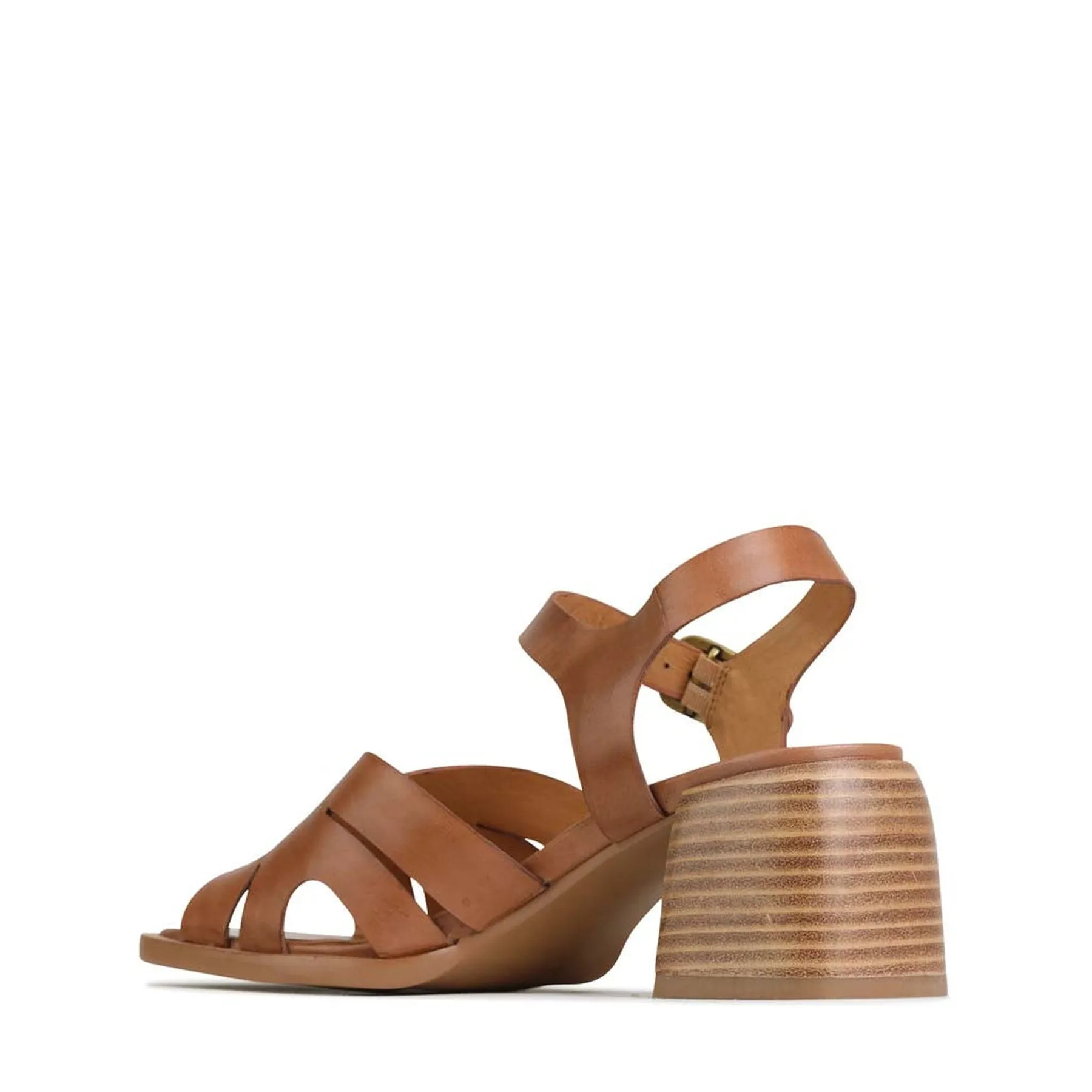 ISA LOW HEEL SANDALS LEATHER