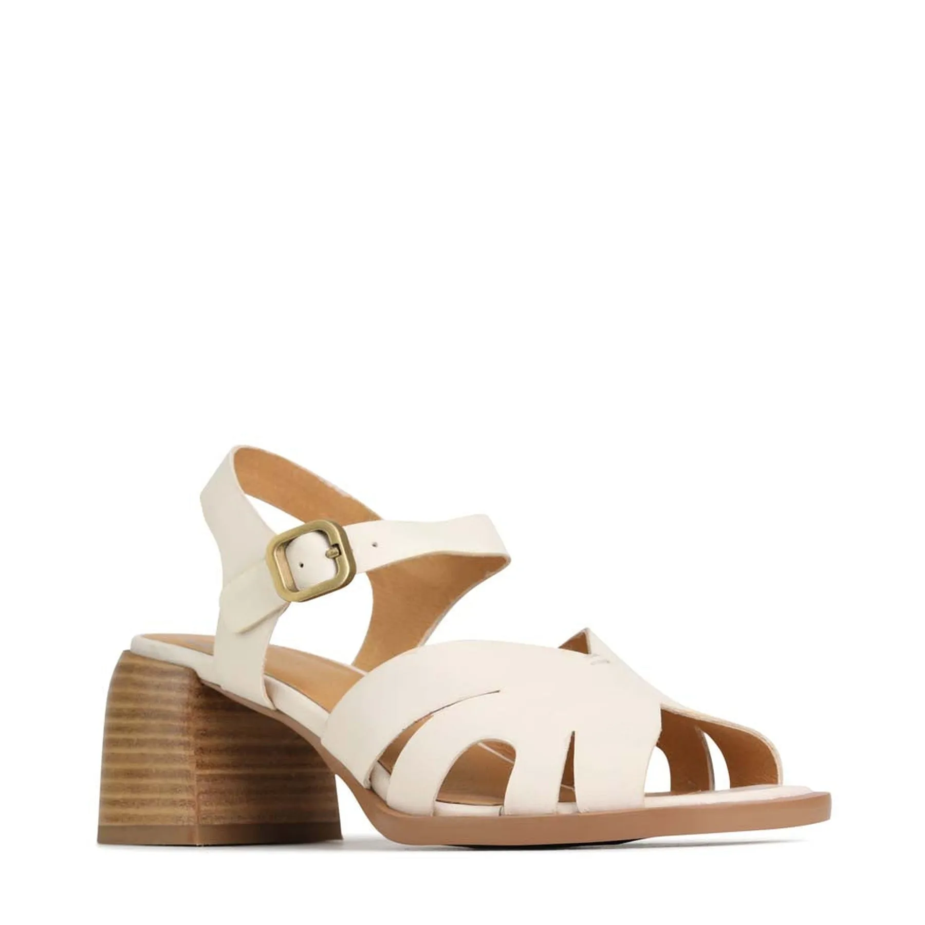 ISA LOW HEEL SANDALS LEATHER