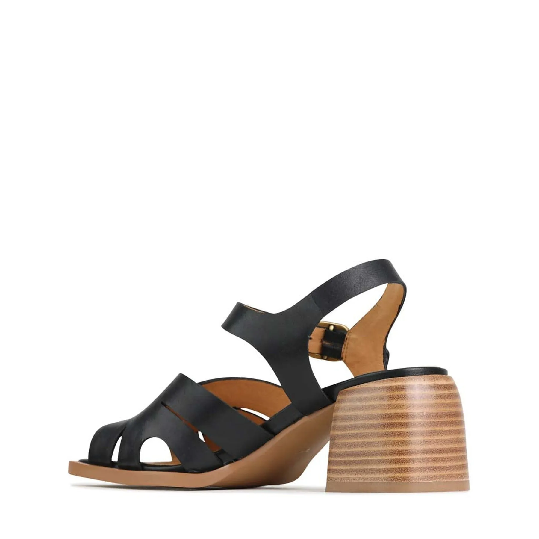 ISA LOW HEEL SANDALS LEATHER