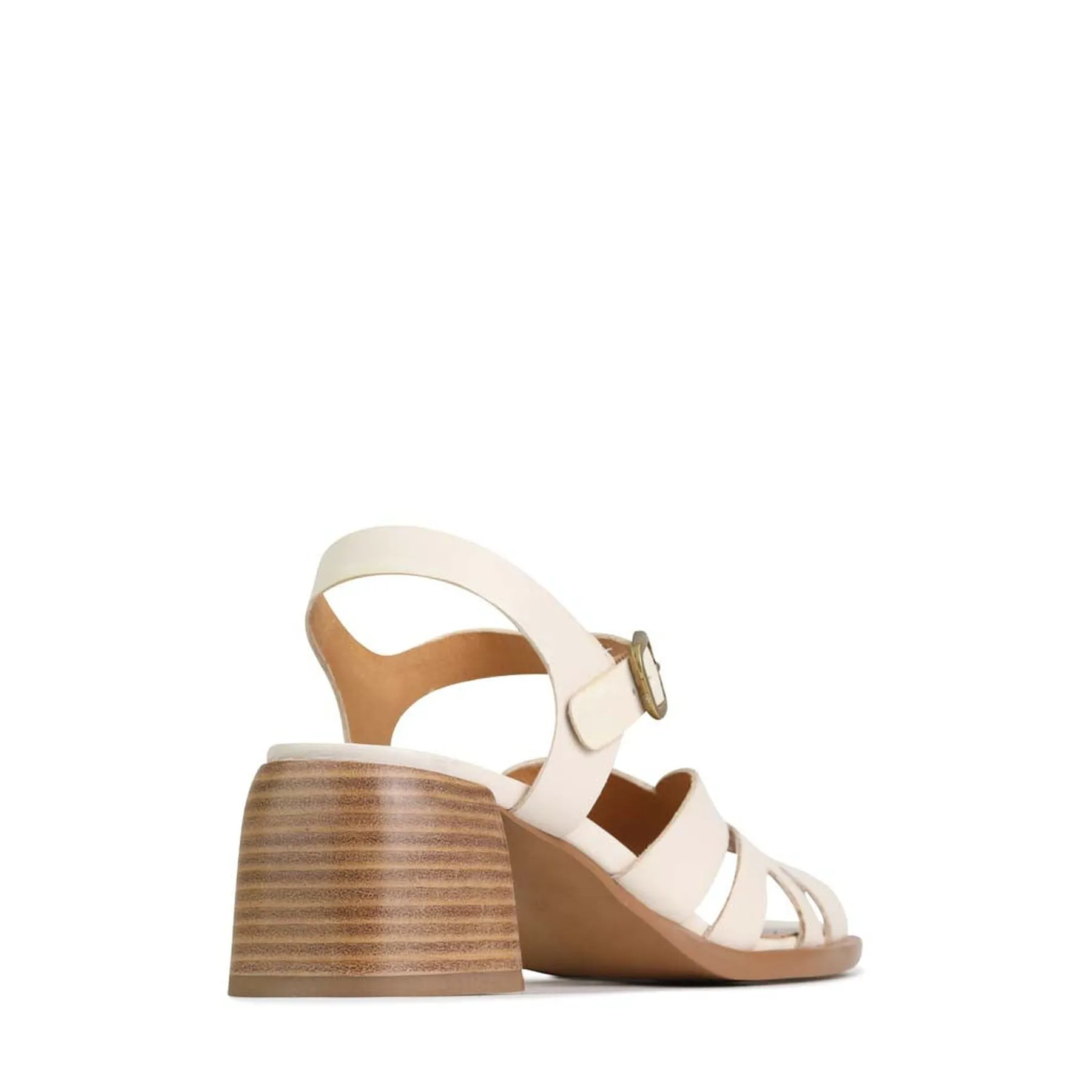 ISA LOW HEEL SANDALS LEATHER