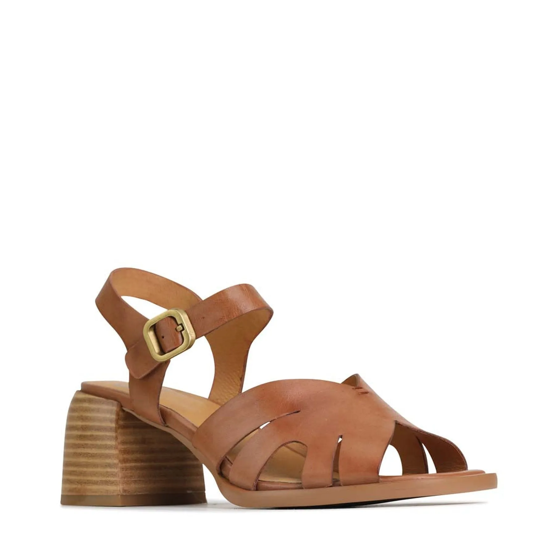 ISA LOW HEEL SANDALS LEATHER