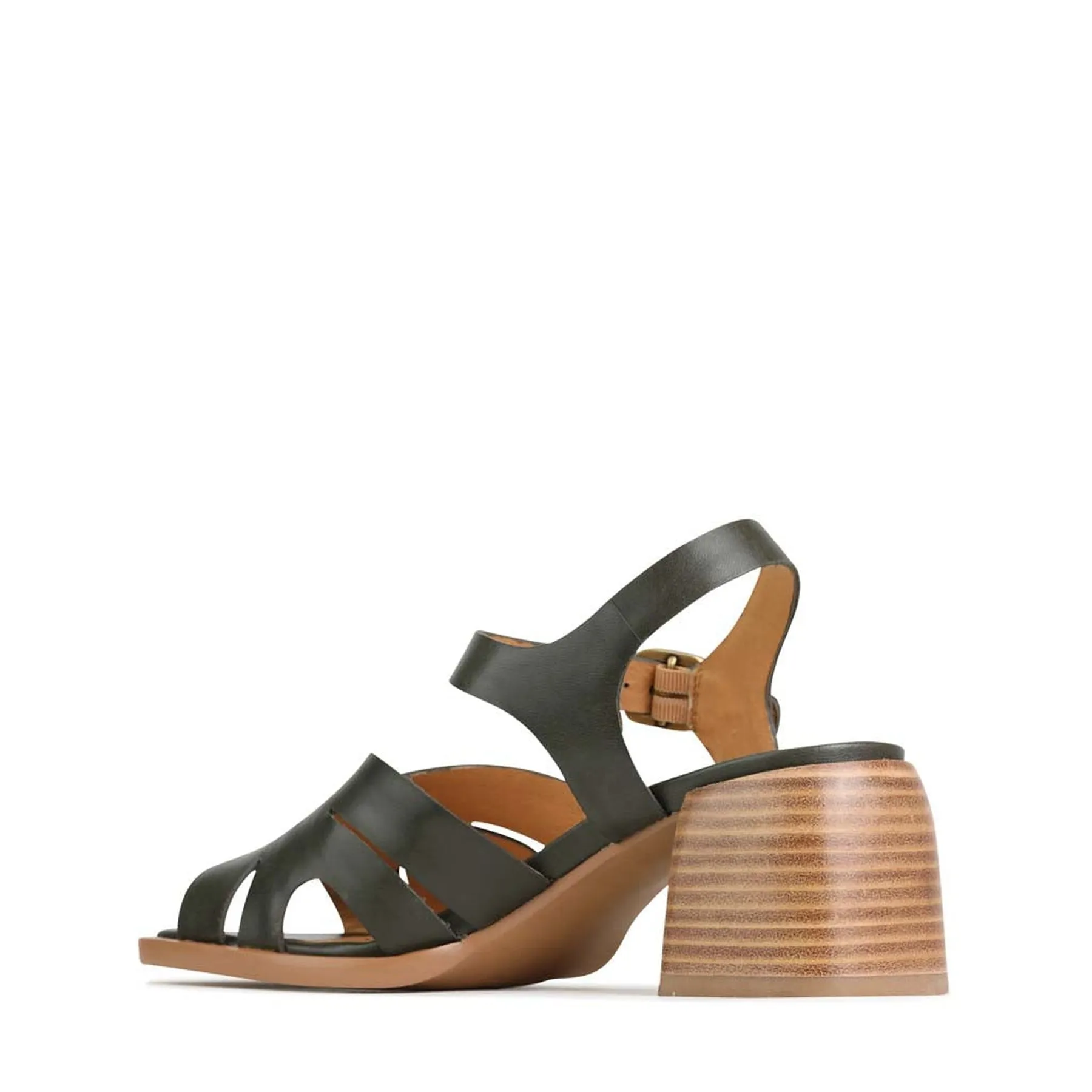 ISA LOW HEEL SANDALS LEATHER