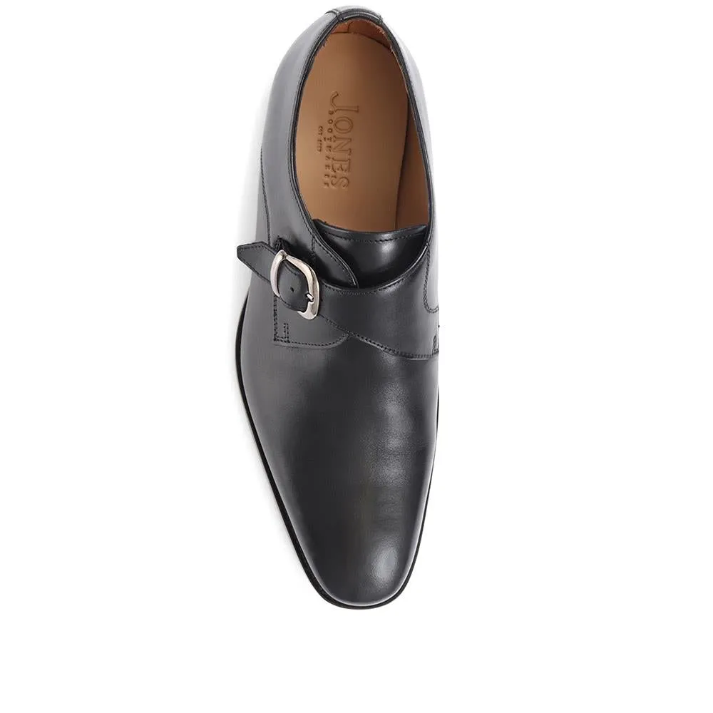 Justin Leather Single Strap Monk Shoes - JUSTIN / 318 901