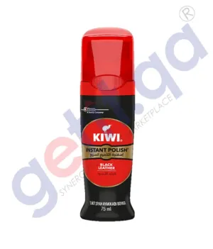 KIWI LIQUID INSTANT SHOE POLISH BLACK 75ML