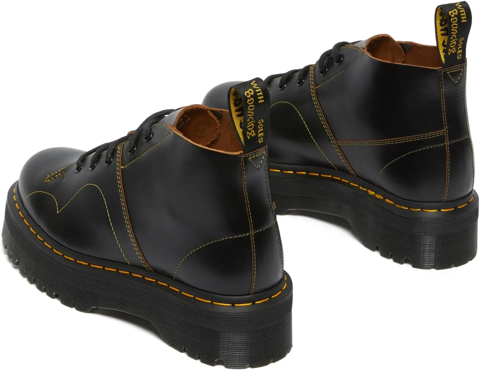 Lace-up boots Church Quad Dr. Martens Black Vintage Smooth