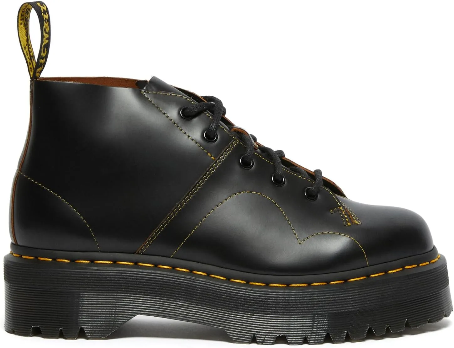 Lace-up boots Church Quad Dr. Martens Black Vintage Smooth