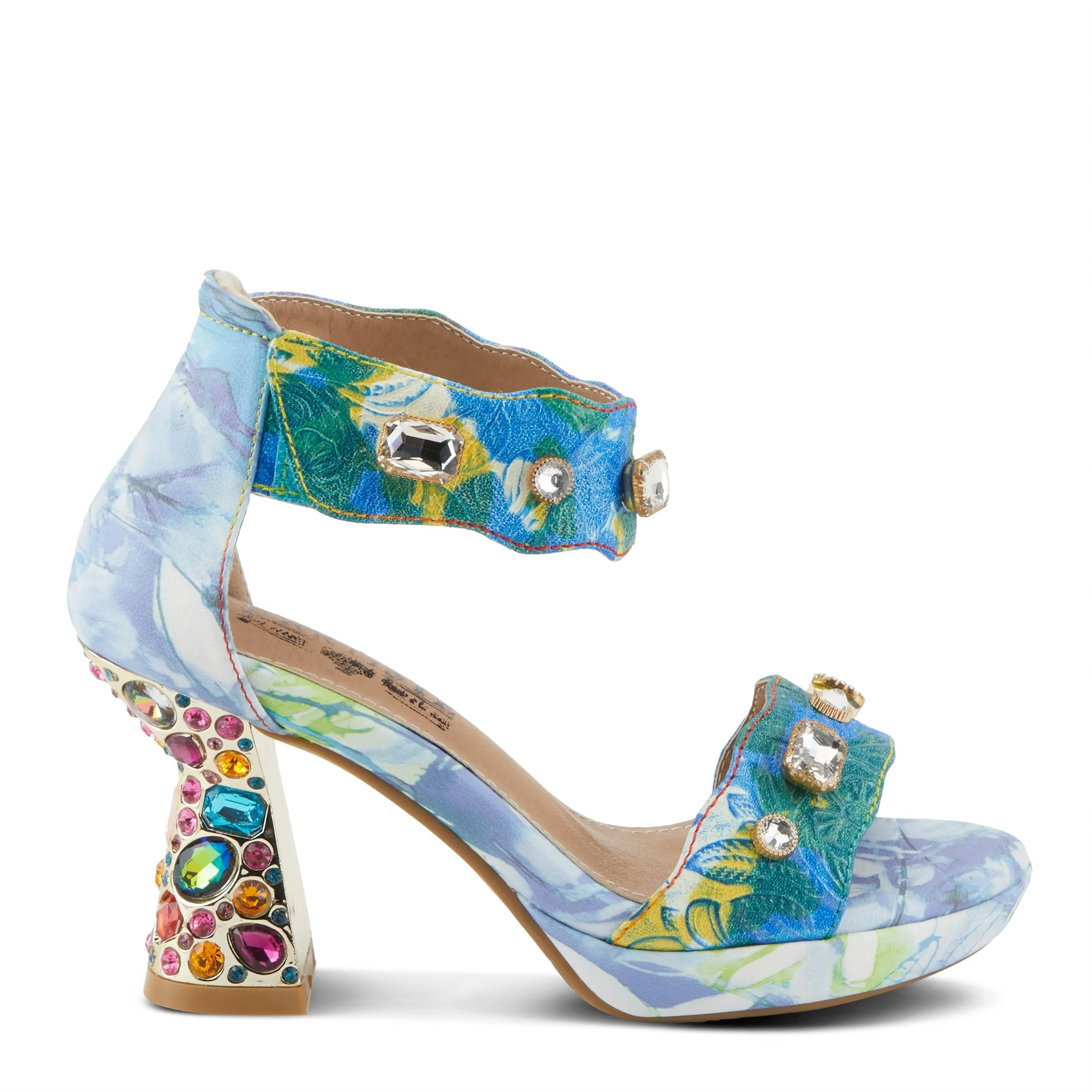 L'ARTISTE JEWELL CLOSED BACK SANDALS