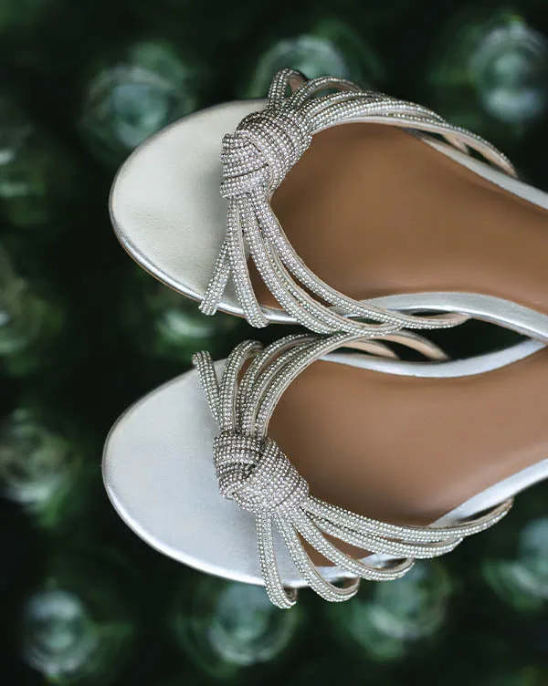 Mambo : Knot Flats - Silver