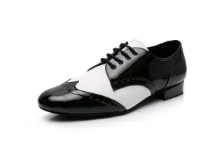 Men's Leatherette Modern Shoes With Lace-up Ballroom Dance Shoes