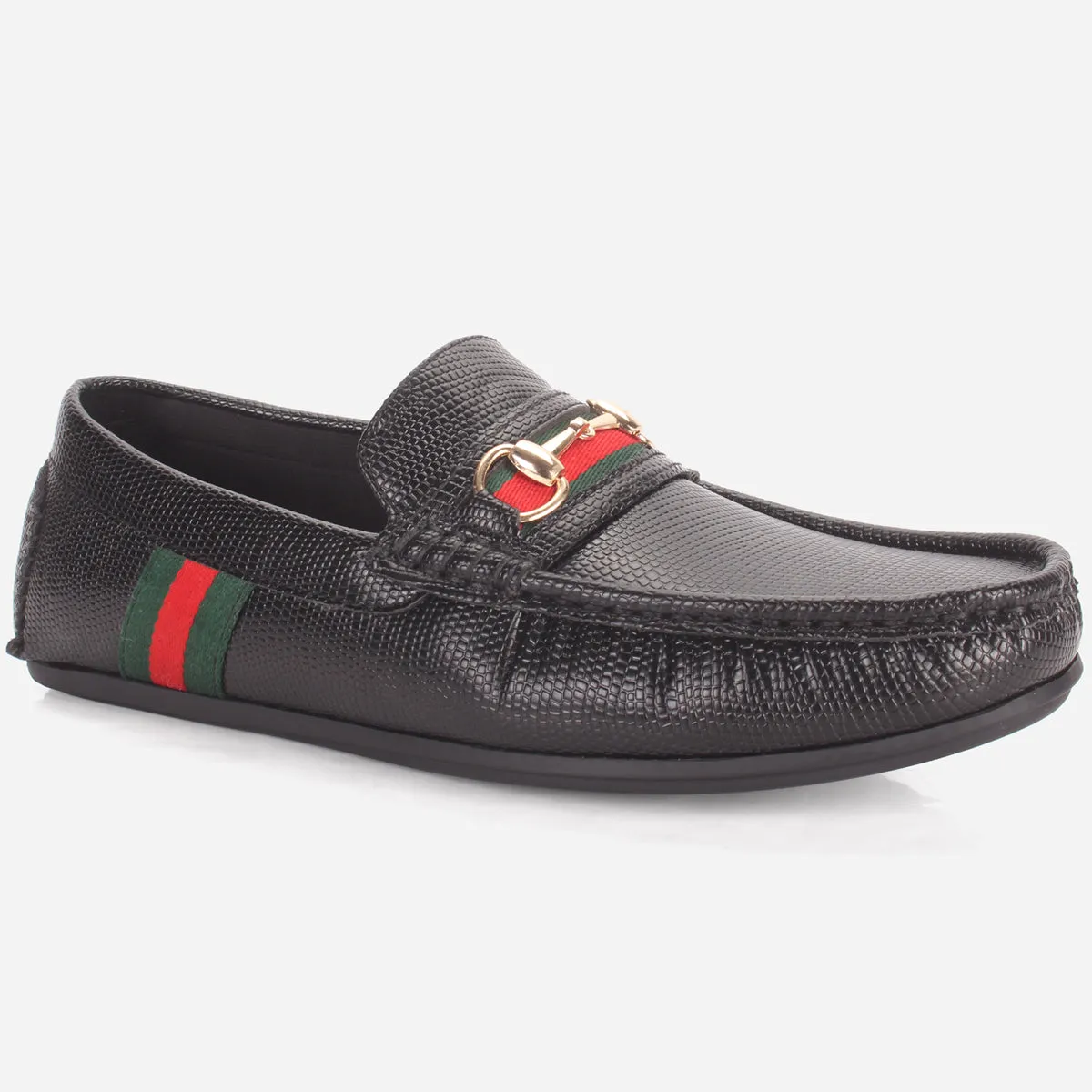 Mens "EILOS" Buckle Slip-ons Moccasins