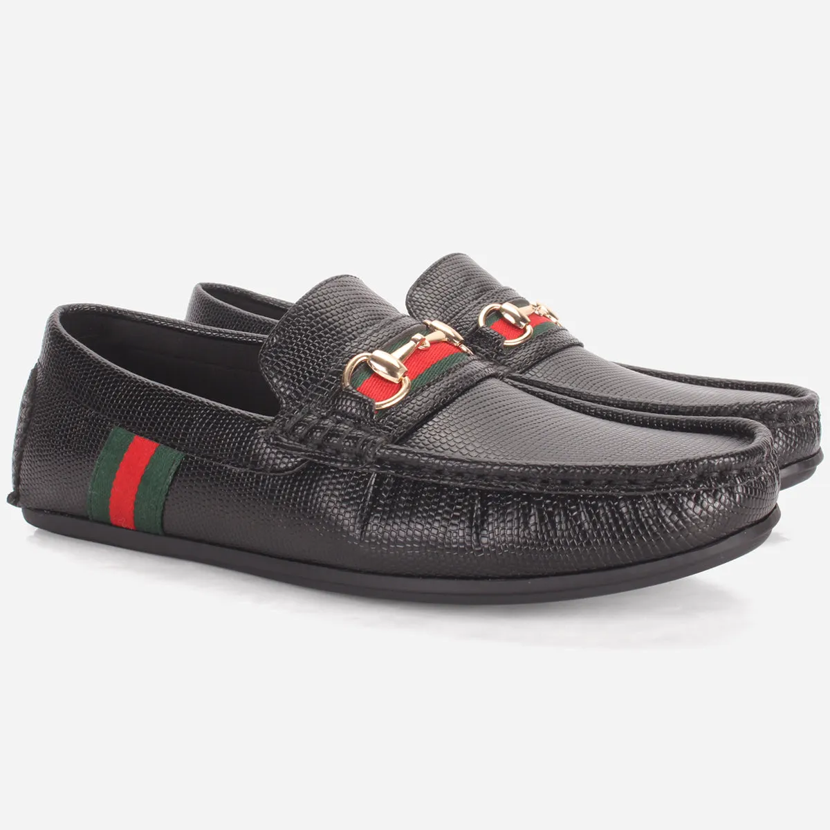 Mens "EILOS" Buckle Slip-ons Moccasins