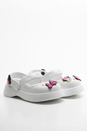 Minnie Mouse Clog White