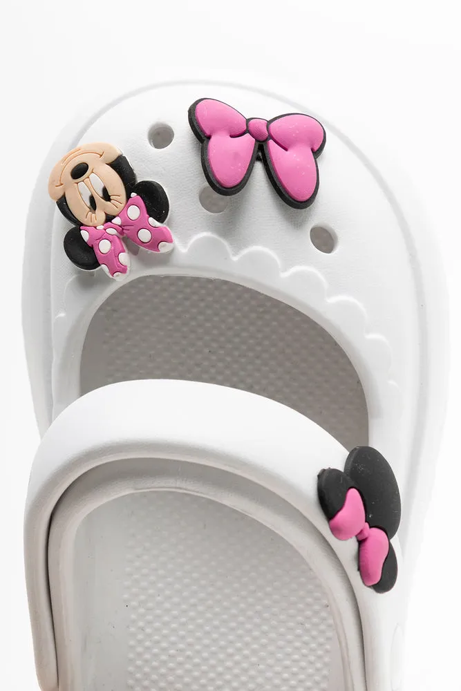 Minnie Mouse Clog White