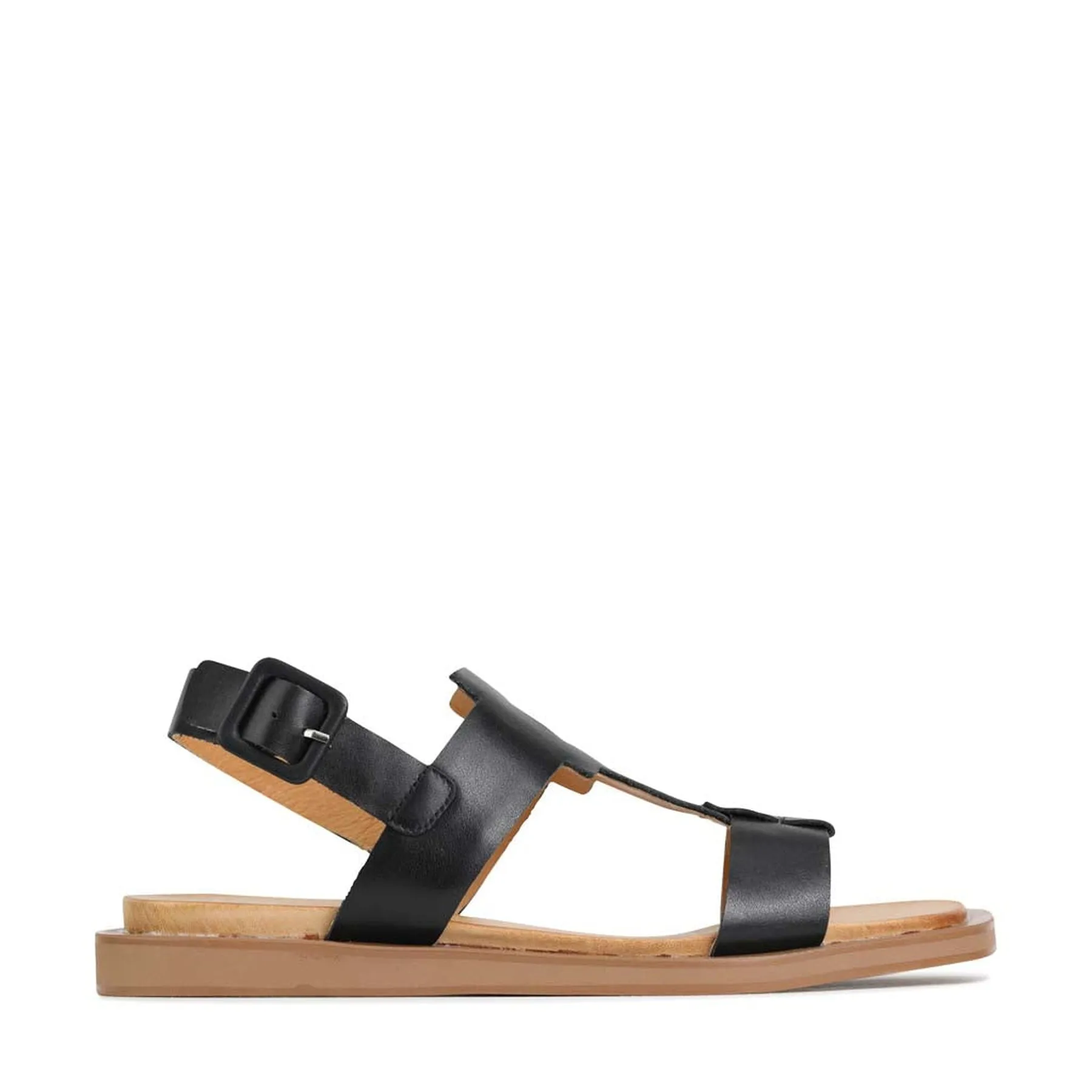 MONIE LEATHER SLING-BACK SANDALS