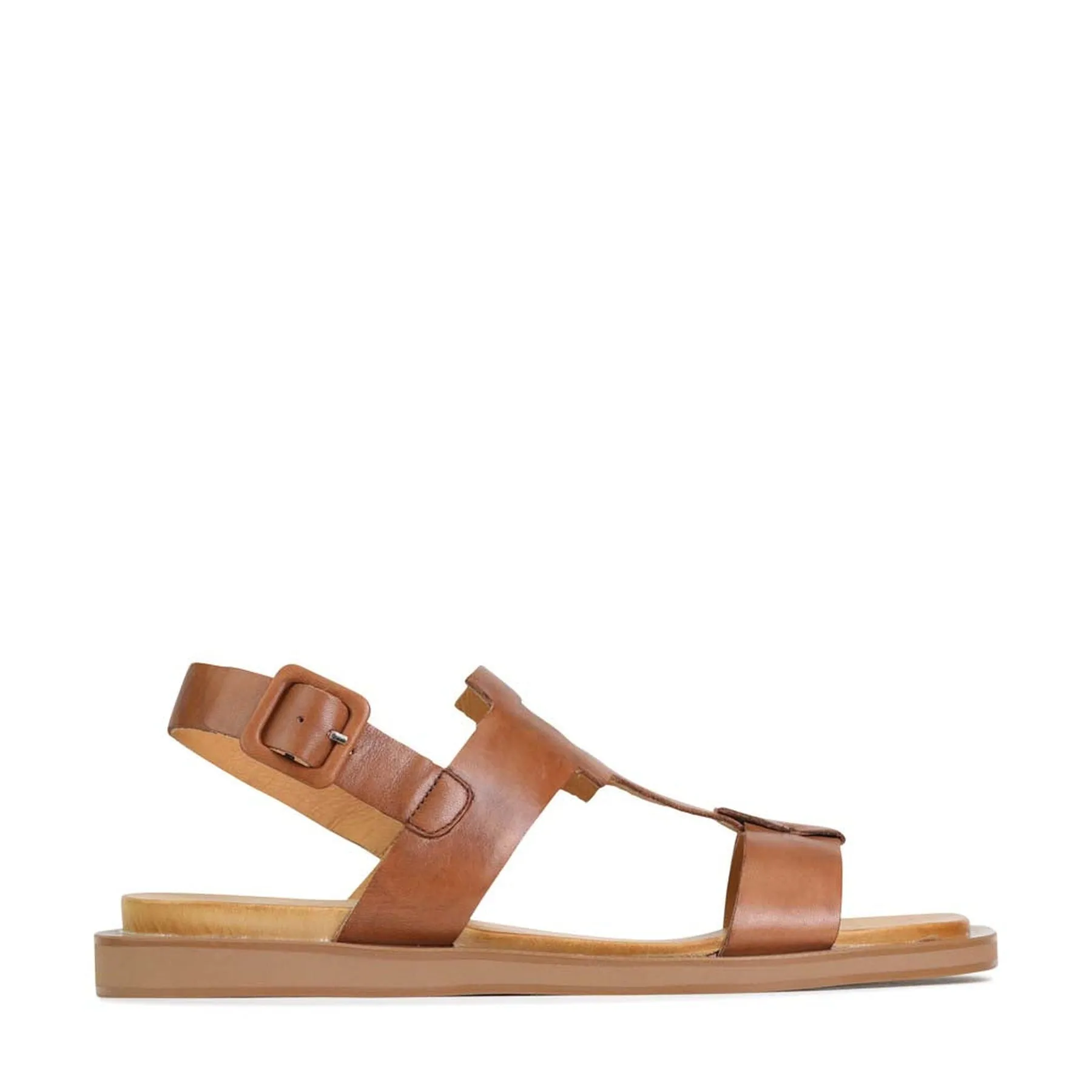 MONIE LEATHER SLING-BACK SANDALS