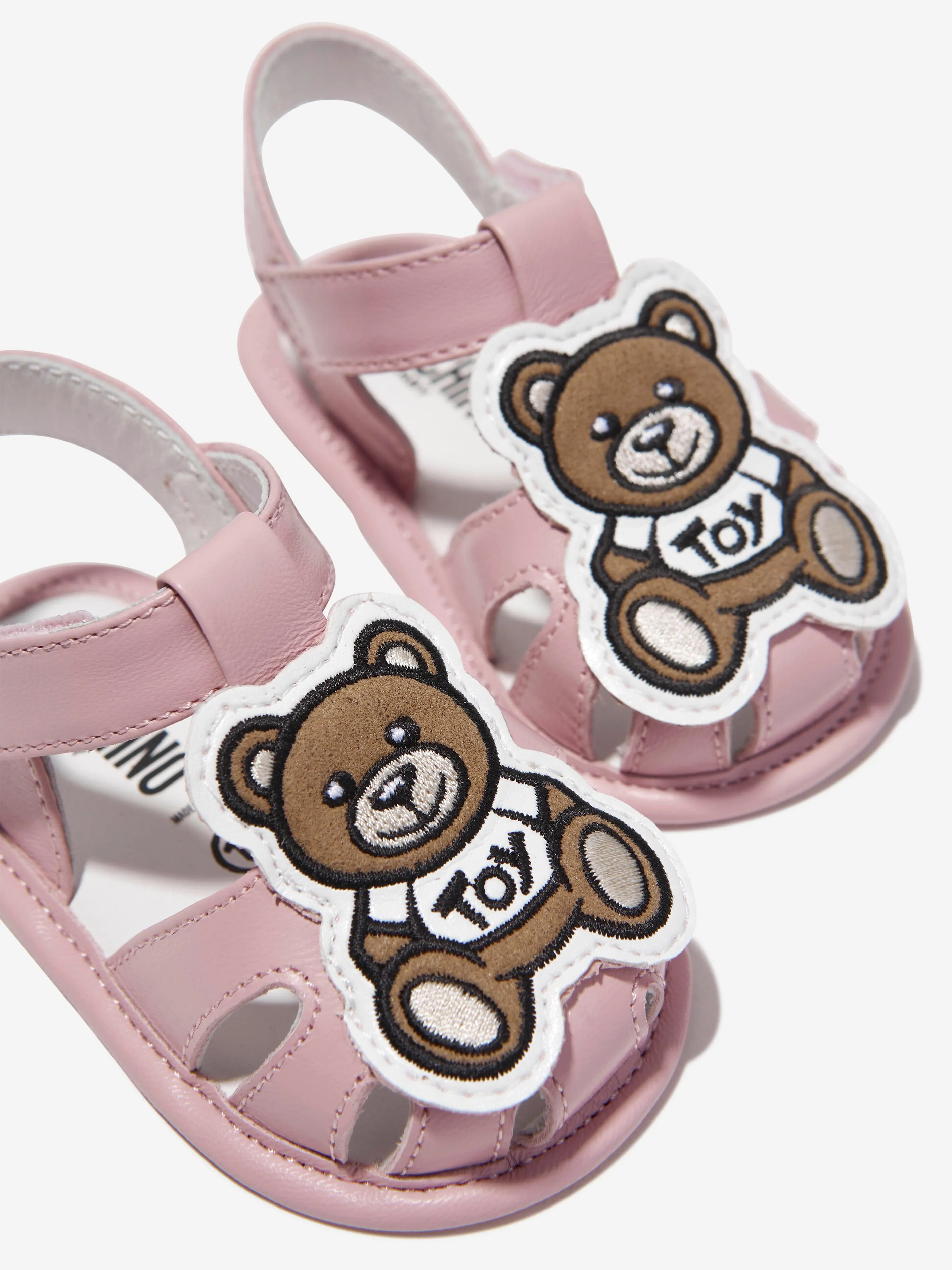 Moschino Baby Girls Teddy Bear Sandals in Pink