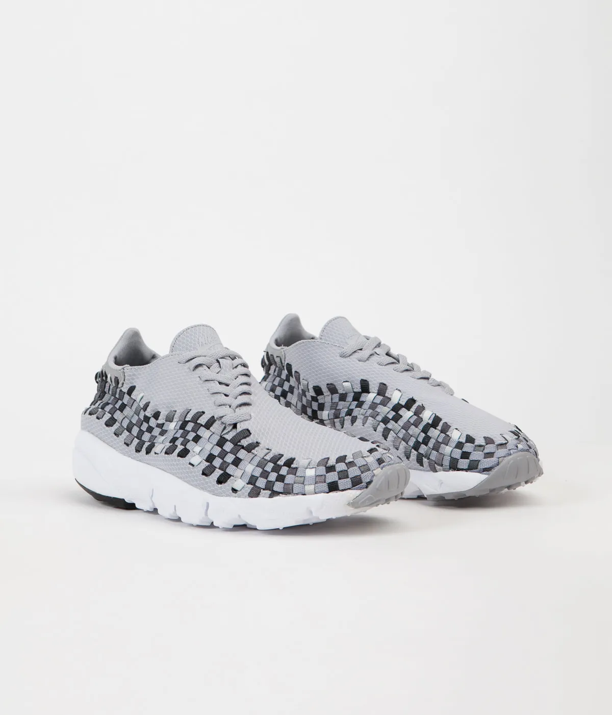 Nike Air Footscape Woven NM Shoes - Wolf Grey / Black - Dark Grey - White