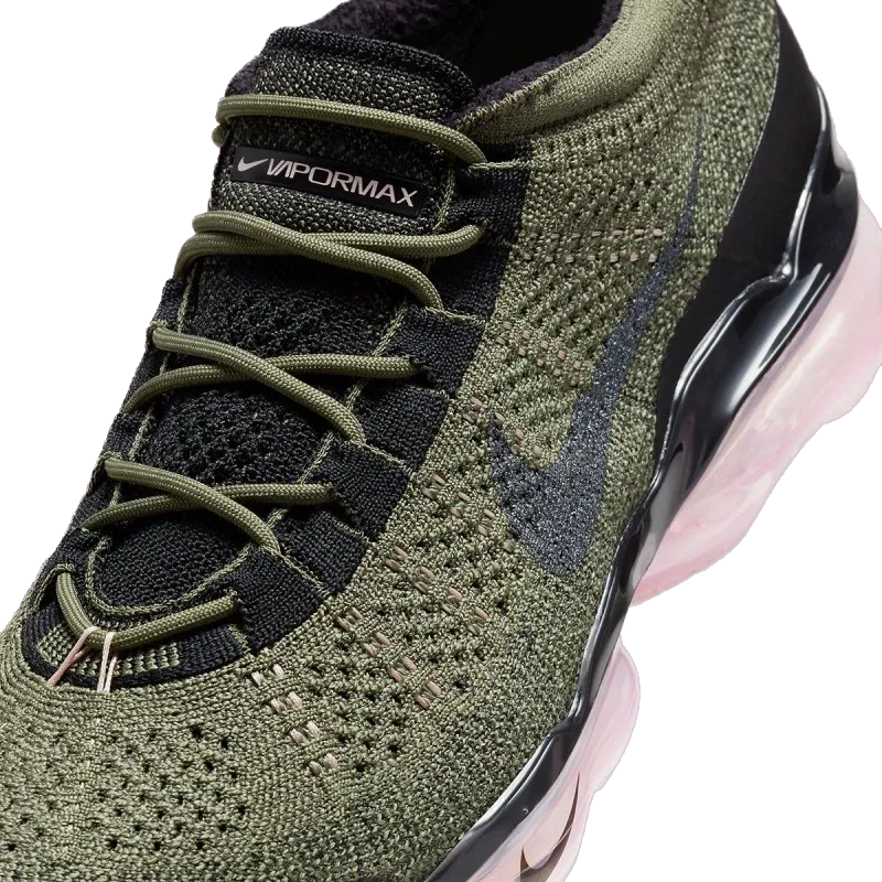 Nike Men's Air Vapormax 2023 Flyknit Shoes - Medium Olive / Pink Oxford / Black / Black