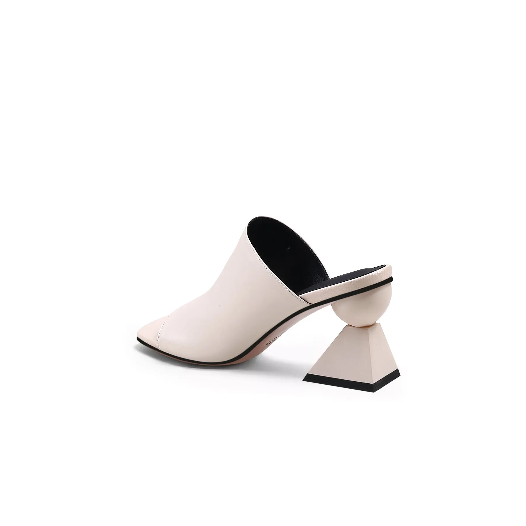 Open Toe Wide Strap Mules