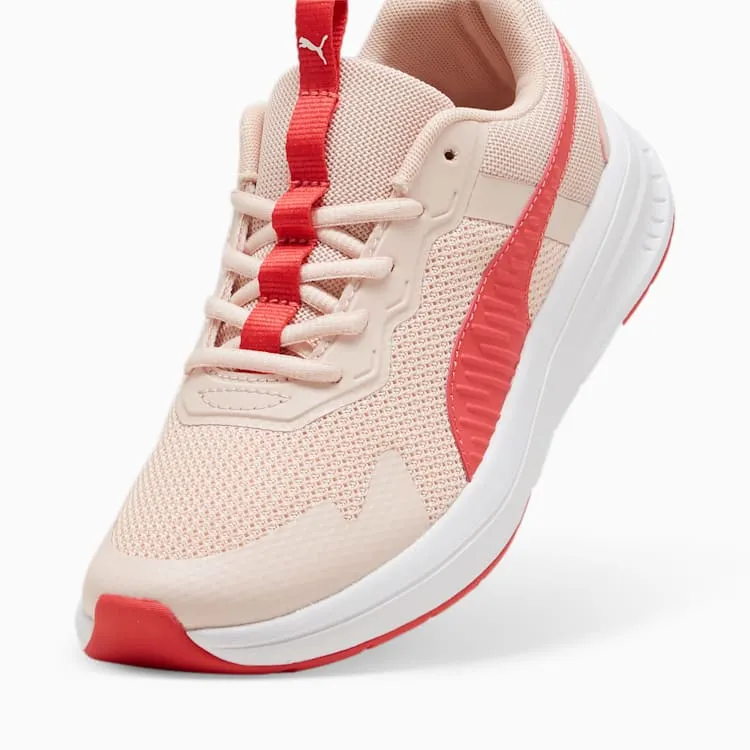 PUMA KID'S EVOLVE RUN MESH PINK/WHITE RUNNING SHOES