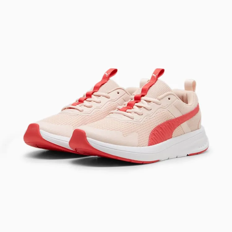 PUMA KID'S EVOLVE RUN MESH PINK/WHITE RUNNING SHOES