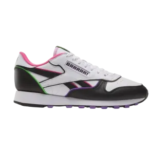 Reebok Men's Anuel AA Classic Leather Shoes - Black / White / Pink