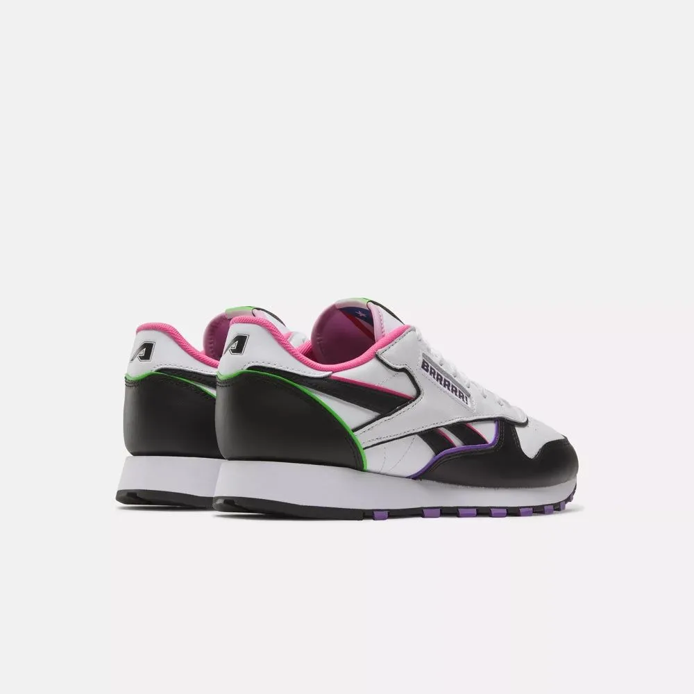 Reebok Men's Anuel AA Classic Leather Shoes - Black / White / Pink