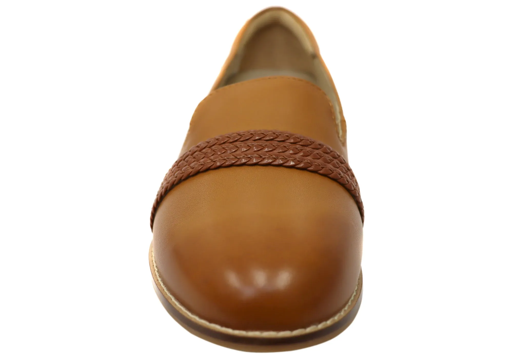 Scholl Orthaheel Tribe Loafer Womens Supportive Leather Comfort Shoes