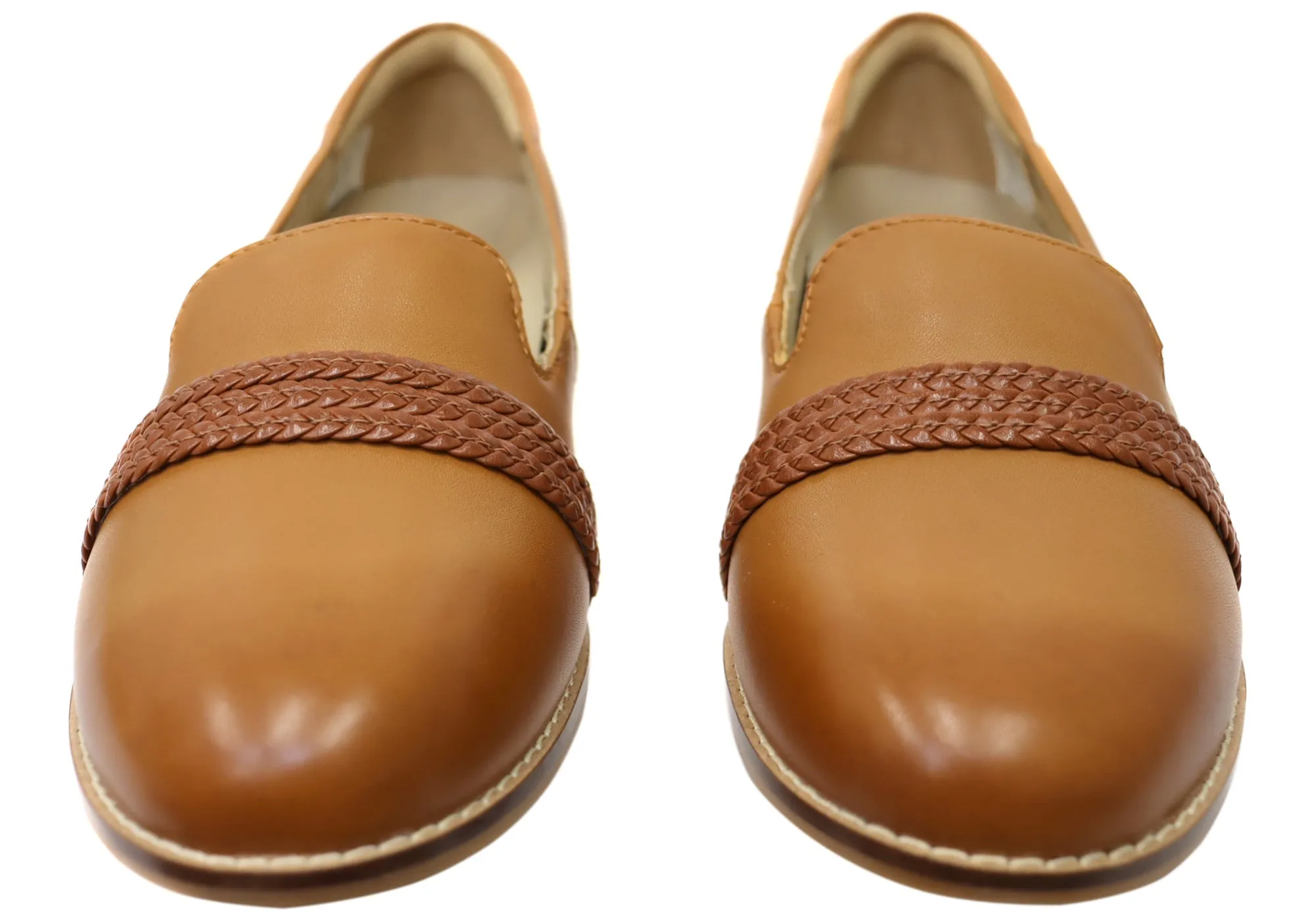 Scholl Orthaheel Tribe Loafer Womens Supportive Leather Comfort Shoes