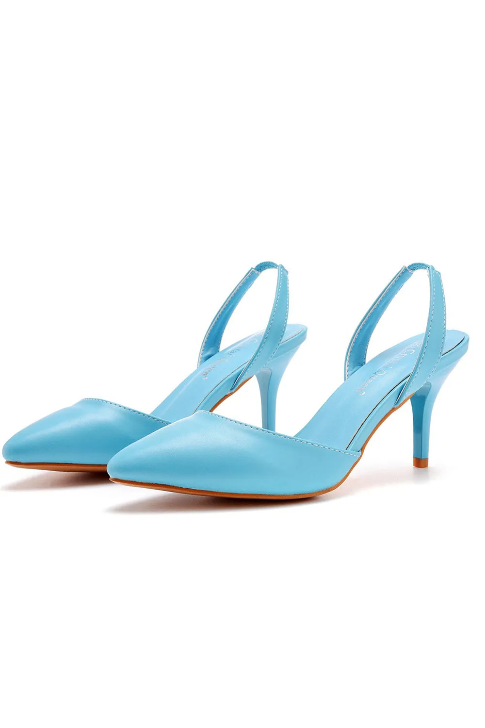 Simple Elegant Pointed Toe Stiletto Slingback High Heels