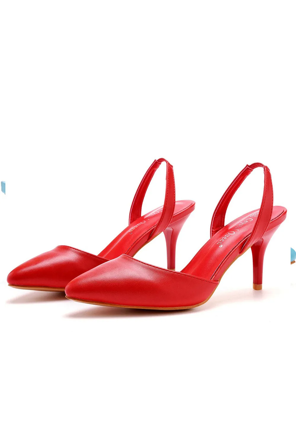 Simple Elegant Pointed Toe Stiletto Slingback High Heels