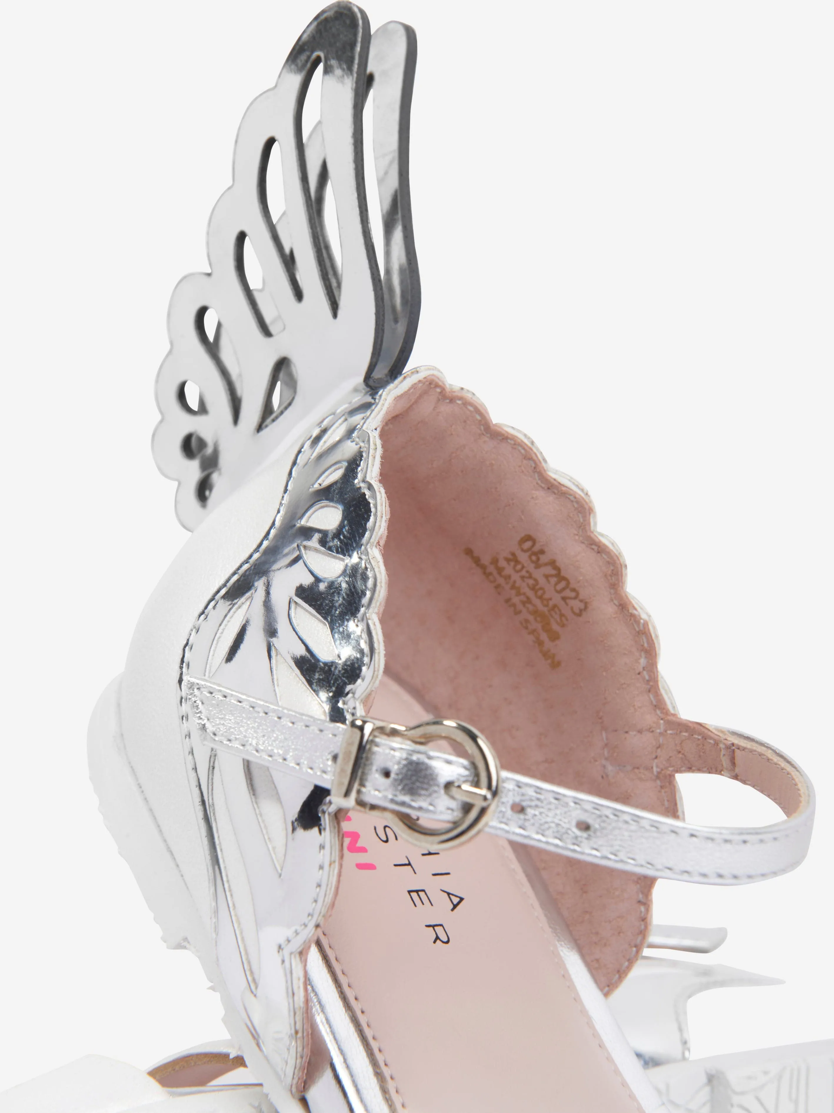 Sophia Webster Girls Leather Heavenly Sandals in Ivory