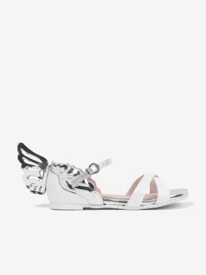 Sophia Webster Girls Leather Heavenly Sandals in Ivory