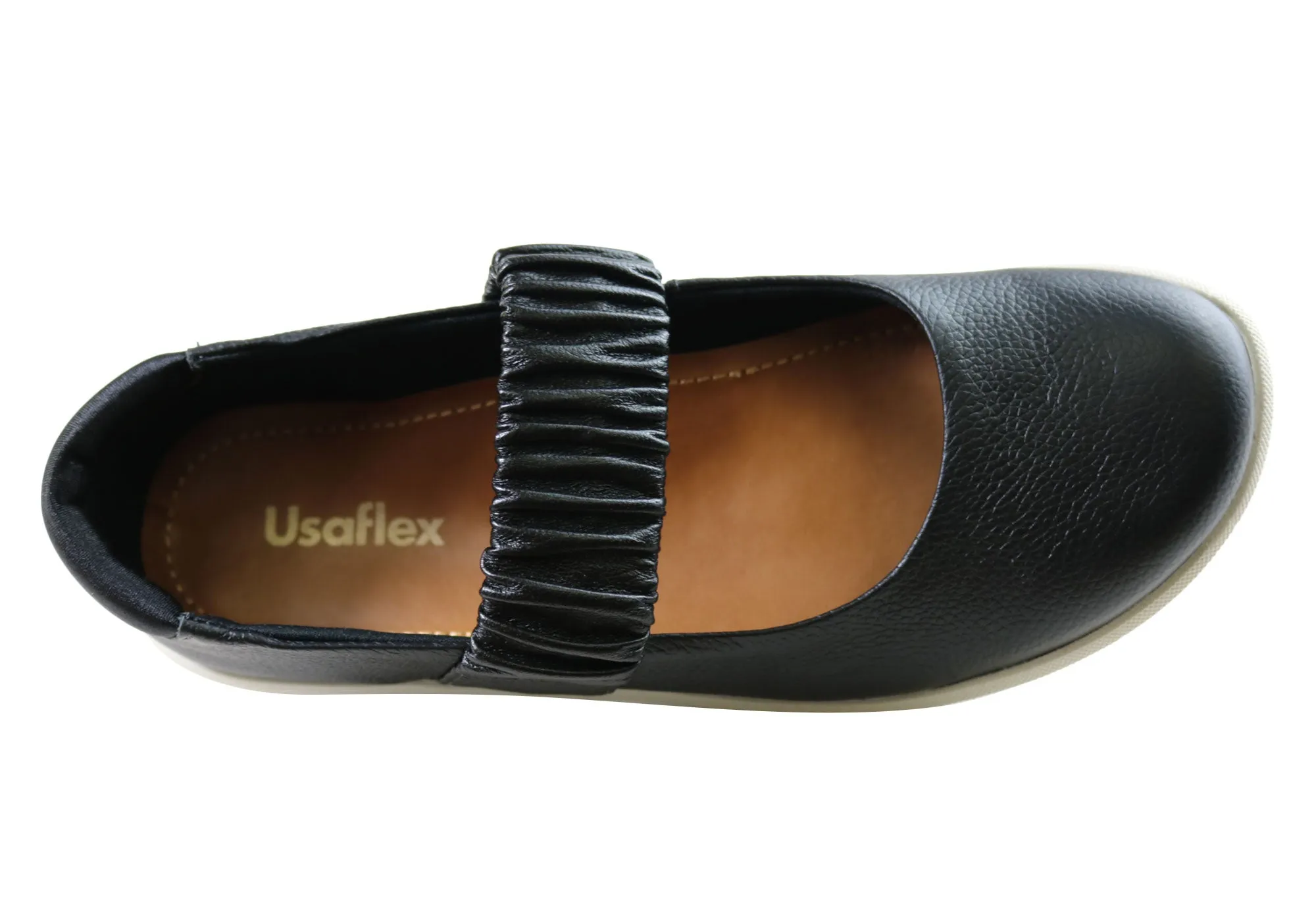 Usaflex Trina Womens Comfortable Leather Shoes Made In Brazil