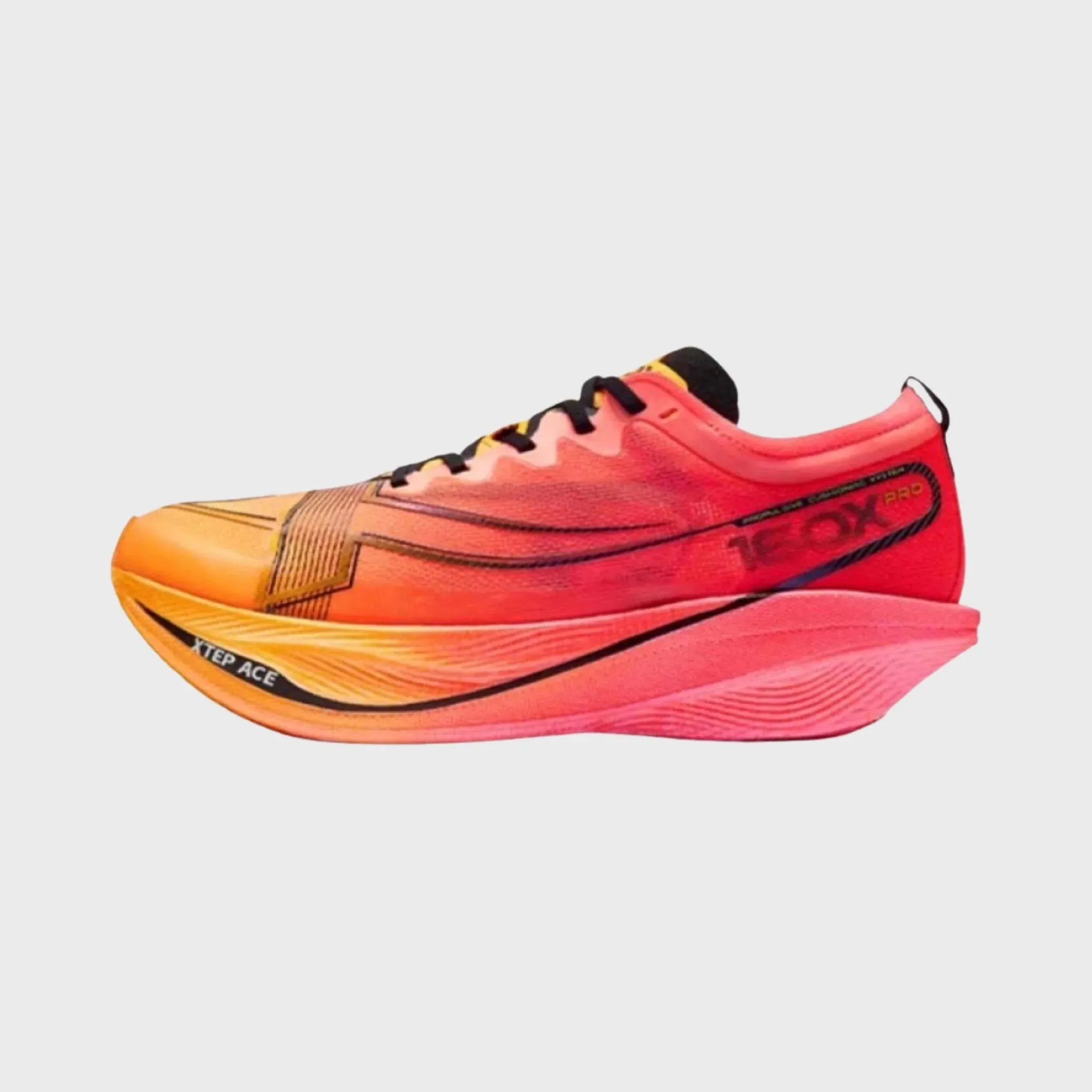 Xtep Men's 160X 5.0 Pro - Fluorescent Apricot Orange/Laser Red